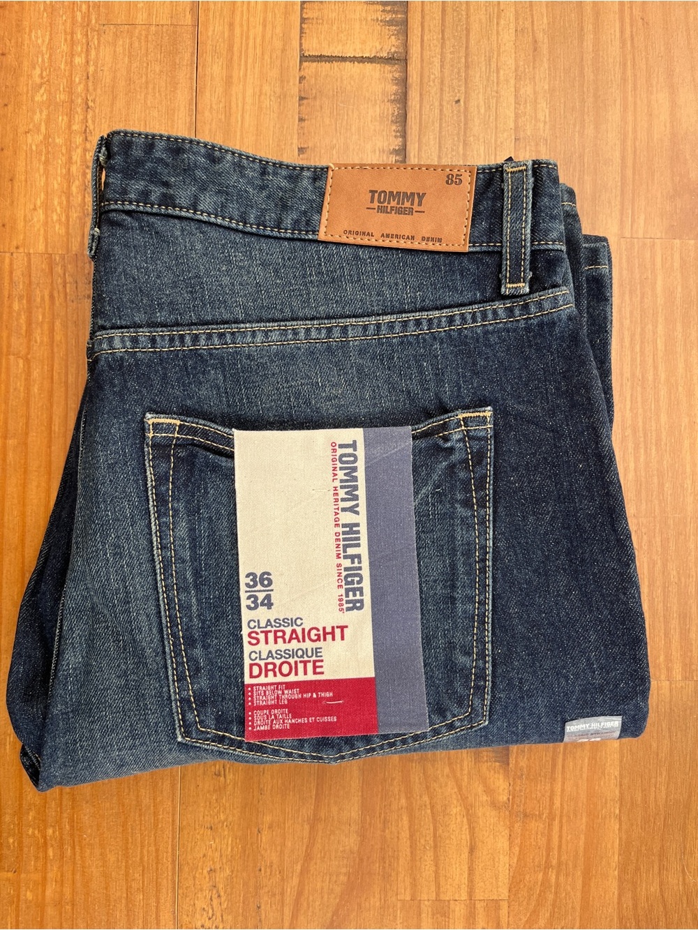 Tommy Hilfiger Men's Classic Straight Jeans 36/34 - Dark Blue *NEW*